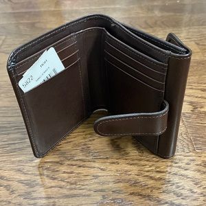 Coach brown leather wallet